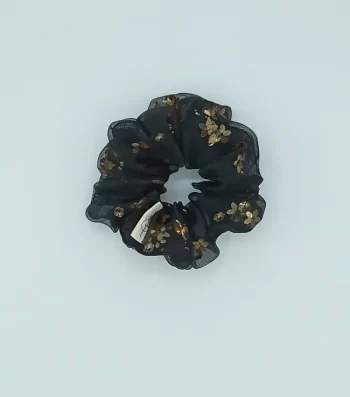 Black-Dhanak-Classic-Scrunchie-Organza-with-Sequins-1